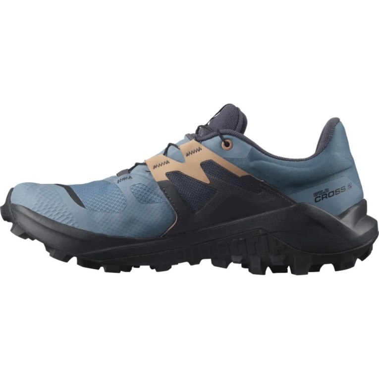 Blue / Black Salomon Wildcross 2 GTX Women's Trail Running Shoes | PH 59876N